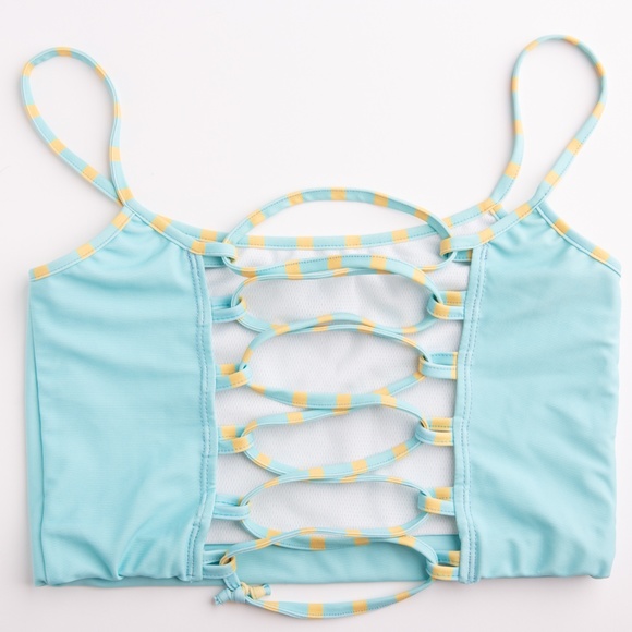 Arthletic Tops - 4/6 Small Arthletic "Laguna" Top - Blue & Yellow